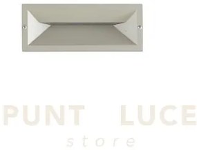 Segnapasso shade silver led 4000k 620lm 13w ip65 l.25x10cm