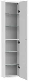 Colonna bagno sospesa 136h cm bianco lucido anta reversibile