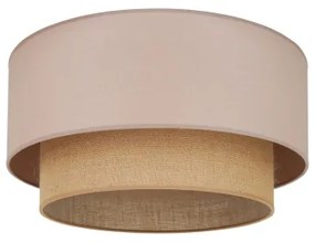 Duolla - Plafoniera BOHO 1xE27/15W/230V diametro 45 cm beige/marrone