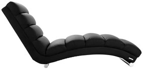 Chaise longue / poltrona design nero TAYLOR