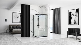 Cabina doccia Rea Space In Black 80x100