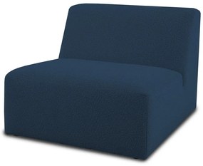 Modulo divano blu scuro in tessuto bouclé (parte centrale) Roxy - Scandic