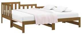 Dormeuse estraibile miele 2x(90x190) cm legno massello di pino