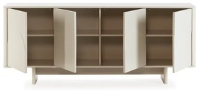 Cassettiera color crema 180x75x40 cm Solei – MOME