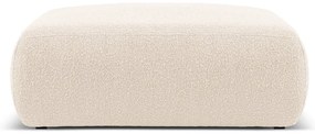 Sgabello in tessuto bouclé beige Molino - Micadoni Home