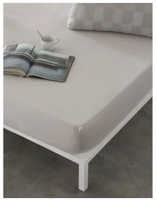 Lenzuolo con angoli aderenti Naturals ELBA Grigio chiaro 135 x 200 (Ala francese)