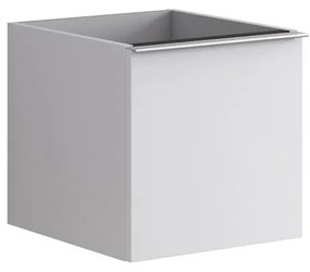 Struttura semi colonna da bagno Pixel2 cassetti laccato opaco bianco L 40 x H 40 x P 45.5 cm