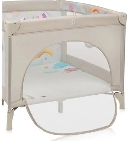 Lionelo - Recinto per bambini MILLE PLUS Grigio/Beige