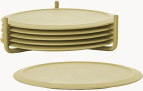 Set di 6 sottobicchieri in vetro Singles