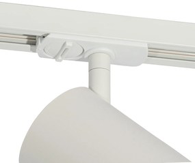 Faretto moderno bianco per sistema a binario monofase 70 mm - Iconic Jeana Luxe