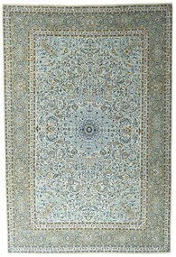 Kashan Tappeto 260 x 390 Verde (Iran) Annodato A Mano