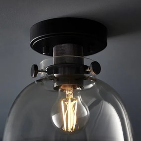 Endon 99106 - Plafoniera URBAN 1xE27/10W/230V nero/limpido