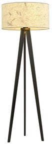 Piantana Moderno Drago Acciaio Nero 1 Luce E27 Ip20