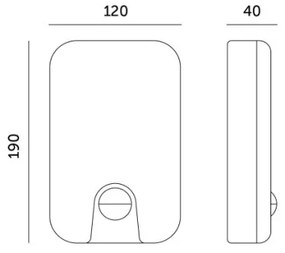 Lampada da parete LED esterna con sensore BAVANO LED/15W/230V 3000/4000/5700K IP