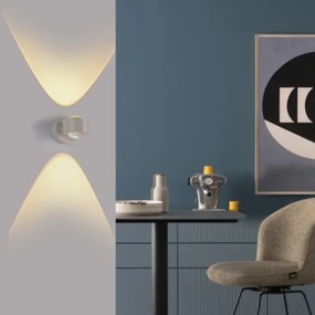 Schöner Wohnen 19331-39 - Lampada da parete LED CHIA 2xLED/2W/230V grigio