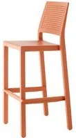 SET 4 SGABELLI EMI TECNOPOLIMERO HT 65CM MADE IN ITALY SCAB DESIGN - Terracotta 73