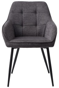 Sedia da pranzo grigio scuro Nolan - Unique Furniture