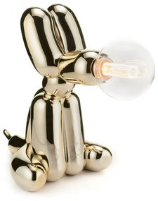 Lampada Cane Palloncino Seduto H. 27 cm - Platino