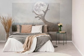 Carta da parati – Luna tra le braccia dell'albero