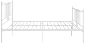 Giroletto bianco in metallo 180x200 cm