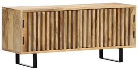 Mobile Porta Tv 90x30x40 Cm İn Legno Massello Di Mango /