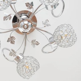 Lampadario a plafone SOPHIA 5xE27/15W/230V cromo lucido/limpido