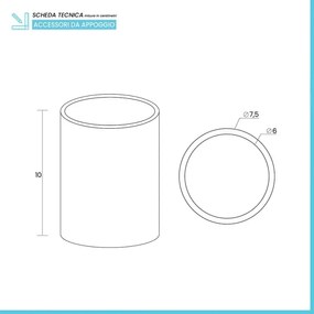 Set accessori bagno effetto marmo 3 pezzi con dispenser portaspazzolino e vassoio in resina Ivy