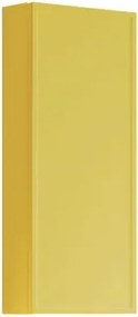 Pensile bagno Pixel Frame laccato opaco giallo sole, 1 anta apertura da sinistra P 17 x L 30 x H 80 cm