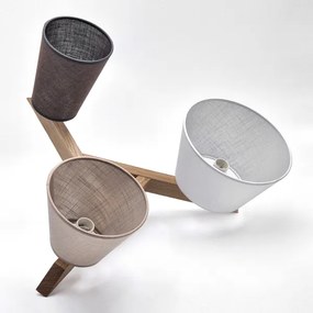 Brilagi - LED  Lampadario a plafone ANTHONY 3xE14/40W/230V quercia