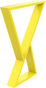 Gamba per mobili STEELMI Federica in acciaio giallo lucido L 58 x P 8 x H 71 cm