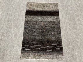 Loribaft Tappeto 80 x 130 Grigio (Iran) Annodato A Mano