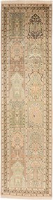 Cashmere Silk Tappeto 290 x 80 (Indian) Annodato A Mano