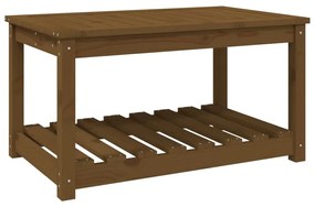 Tavolo da giardino miele 82,5x50,5x45 cm legno massello pino
