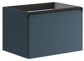 Mobile da bagno sotto lavabo Fusion blu opaco L 59.5 x H 40 x P 45.5 cm 1 cassetto, lavabo non incluso