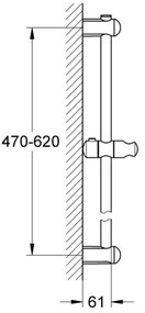 GROHE 27499000 - Asta doccia EUPHORIA 600 mm cromo lucido