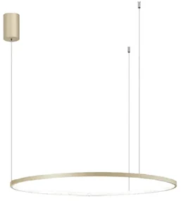 Lampada a sospensione a Led SOEL 80 in metallo verniciato ORO