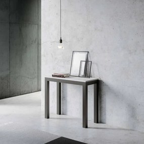 Consolle 90x40 cm allungabile a 300 cm EVERYDAY EVOLUTION Bianco Frassino