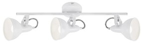 Spot Vintage Soft Metallo Bianco 3 Luci E14 Ip20