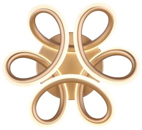 Globo 67386-24CH - Lampada LED da soffitto MELISAND 24W/230V Ø 26 cm oro