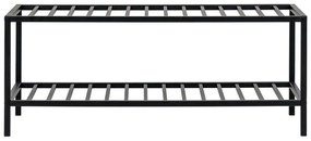 Scarpiera nera in metallo Vita - House Nordic