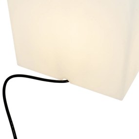 Set di 2 lampade da terra per esterni bianche 30 e 38 cm quadrate IP44 - Nura