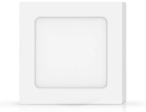 Plafoniera Led slim 6W Bianca Quadrata Bianco neutro 4000K Aigostar