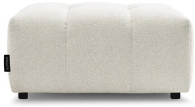 Poggiapiedi bianco con rivestimento in ciniglia Roxelane – Bobochic Paris