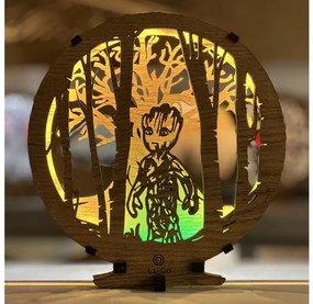 Li-Go 23613/DUB2 - Lampada da tavolo decorativa LED dimmerabile LED/12W/230V 20x22 cm rovere