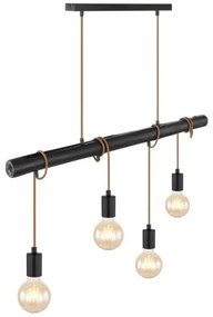 Globo 15459-4H - Lampadario a sospensione con filo LEO 4xE27/60W/230V