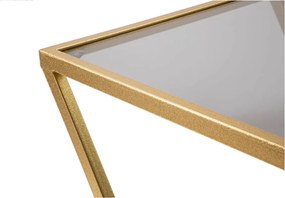 Set di 2 tavoli contenitori con piano in vetro 40x40 cm Zet - Mauro Ferretti