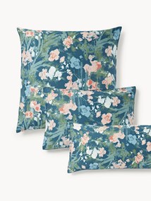 Federa in raso di cotone floreale Anthea