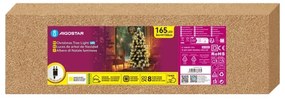 Aigostar - Albero di Natale LED da esterno 165xLED/6W/230V/8 funzioni 150cm IP44 bianco caldo