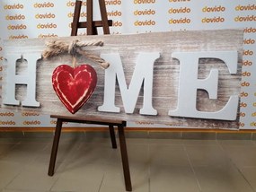 Stampa su tela – Con scritta Home