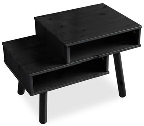 Tavolino in legno di pino nero Haku - Karup Design